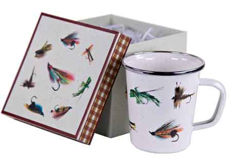 Premium 16 oz. Fly Fishing Ceramic Mug with Gift Box - Perfect for Coffee, Tea & Outdoor Enthusiasts