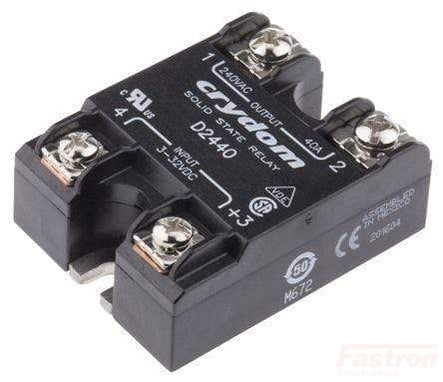 SSR Single Phase Solid State Relay 25A 3-32VDC Control 24-280VAC Load - Perfect for Industrial Automation, HVAC Systems, and Electrical Equipment Control