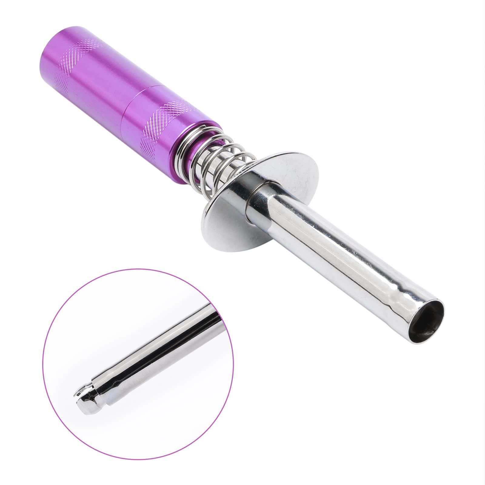 High-Performance Alloy RC Glow Plug Igniter for Nitro Engine - Compatible with AA Batteries - Fits RC Cars, Buggies, Trucks & Airplanes (Purple) - Ideal for Racing, Off-Roading & RC Hobby Enthusiasts