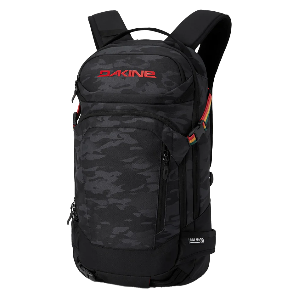 Dakine 2025 Heli Pro 20L Backpack - Vintage Black Camo | Waterproof Hiking & Travel Daypack for Outdoor Adventures | Perfect for Skiing, Snowboarding & Camping Gear