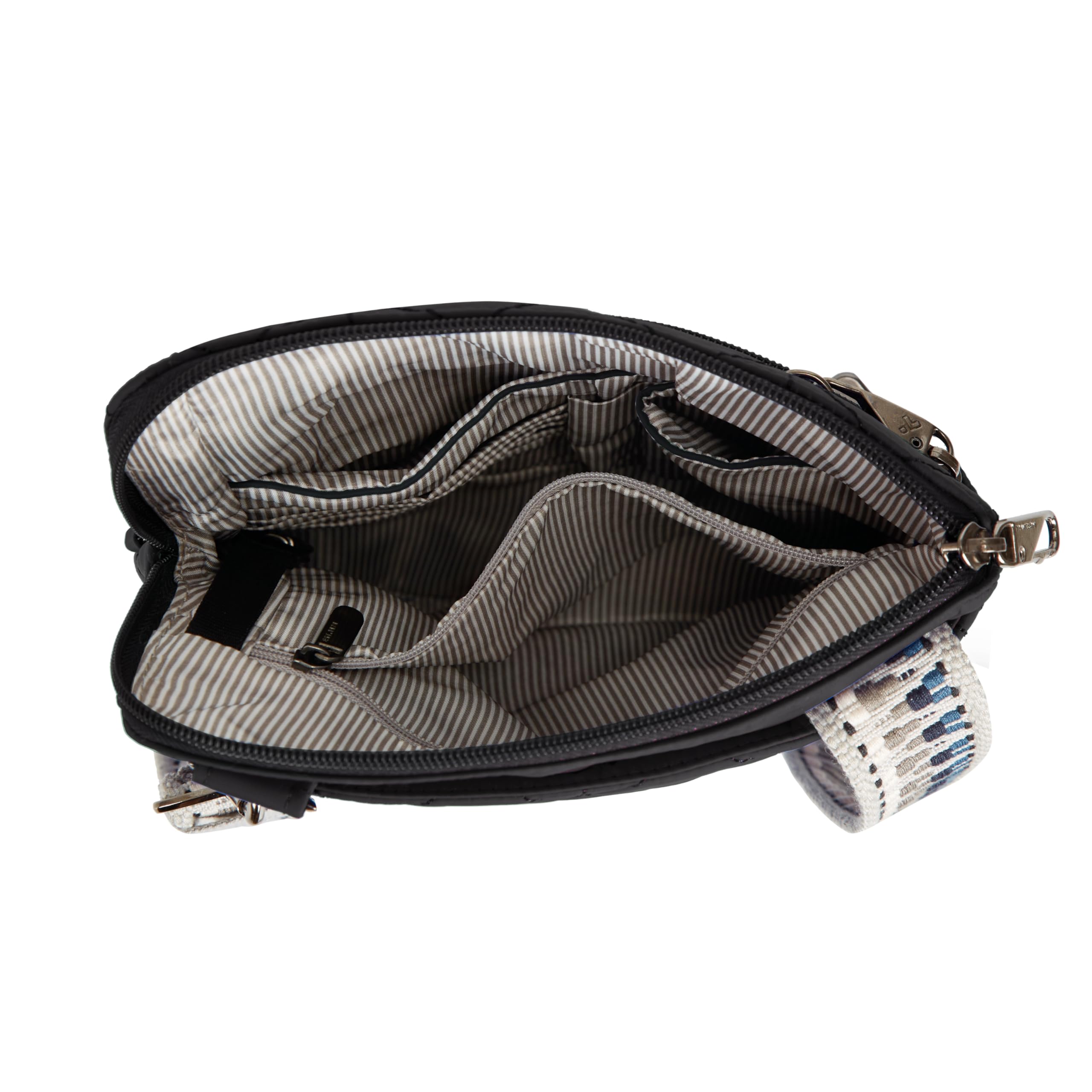 Travelon Anti-Theft Boho Slim Crossbody Bag for Women - Secure RFID Blocking Purse with Adjustable Strap, Perfect for Travel, Commuting & Everyday Use