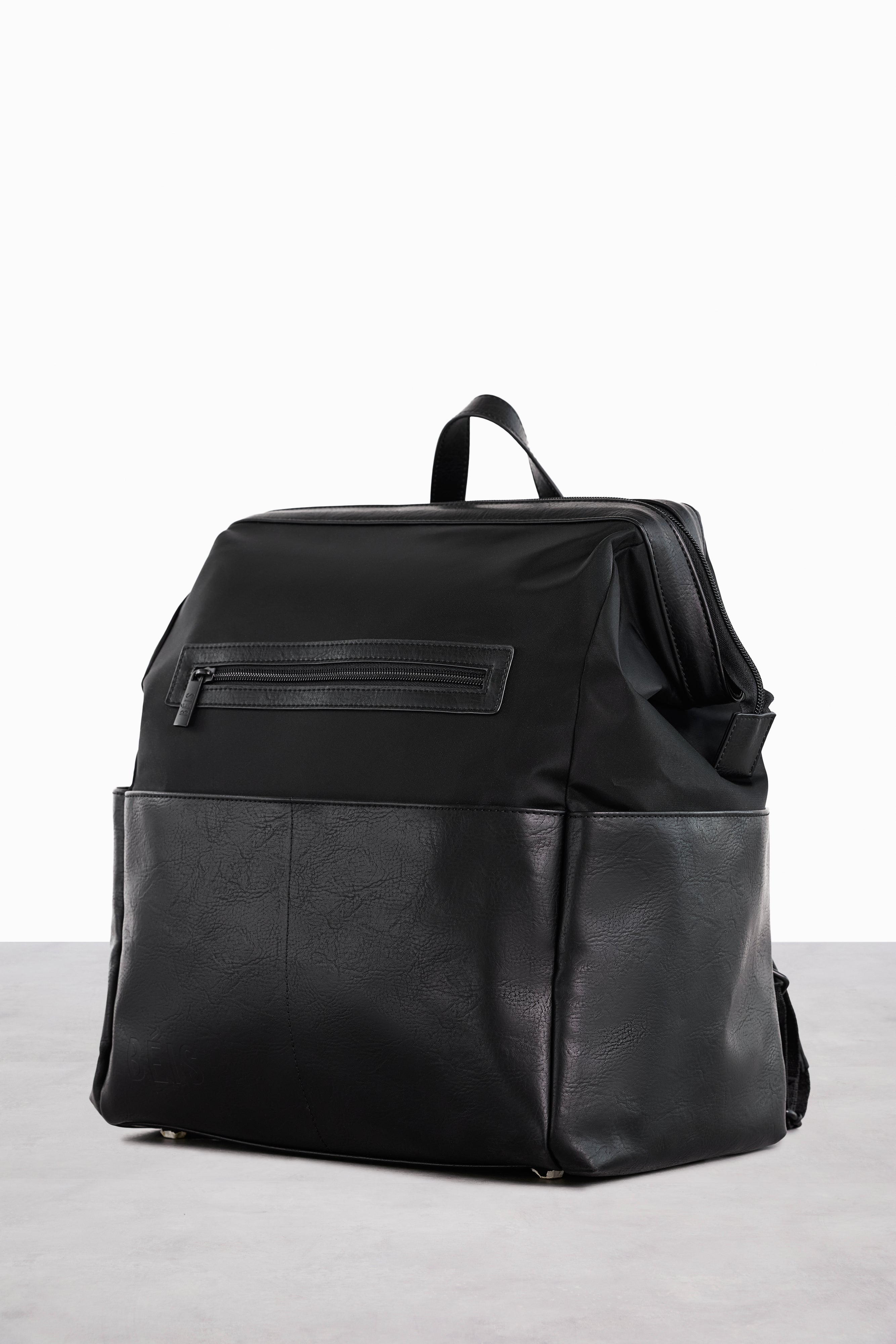 Premium Black Diaper Backpack for Moms - Waterproof, Spacious & Stylish Baby Essentials Organizer - Perfect for Travel, Daycare & On-the-Go Parenting