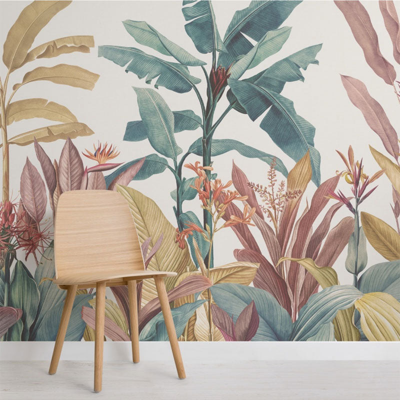 Banana Leaf Tropical Rainforest Wallpaper - Waterproof Peel & Stick Wall Mural for Home Decor | Perfect for Living Room, Bedroom, Nursery & Office Accent Walls