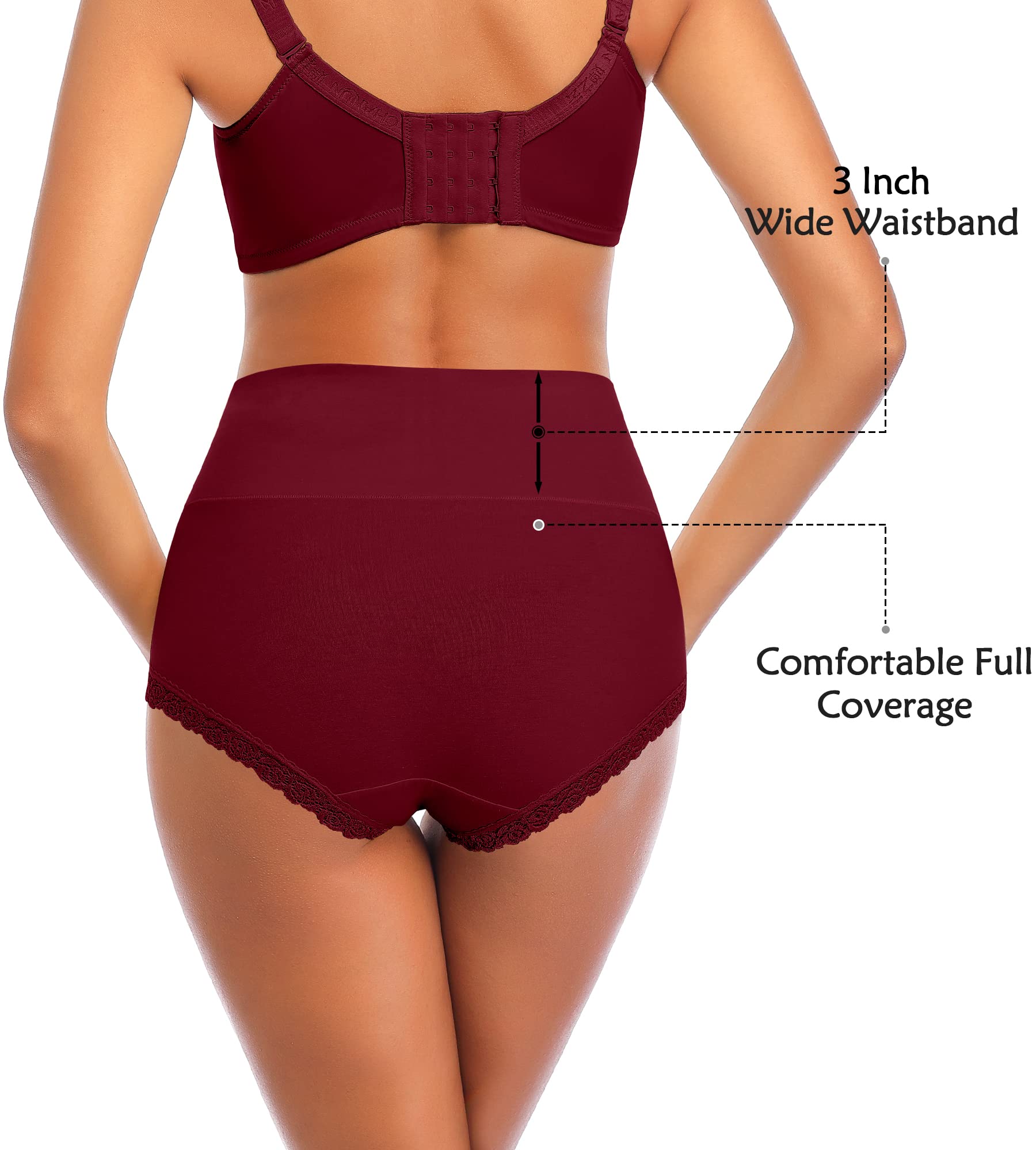 Women's Cotton Underwear - Soft Stretch Tummy Control Comfortable Boyshort Panties for Everyday Wear | No Muffin Top | Ladies Seamless Underwear for Workout, Yoga & Sleep