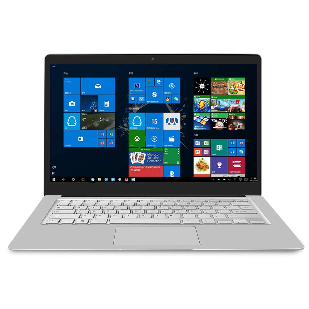 Jumper 14 Inch FHD Laptop with Windows 10 & MS Office 2019 - Intel Atom Z8350 Processor, 4GB RAM, 64GB eMMC, Dual Band WiFi - Ultra Thin & Lightweight Portable Notebook for Work, School & Travel