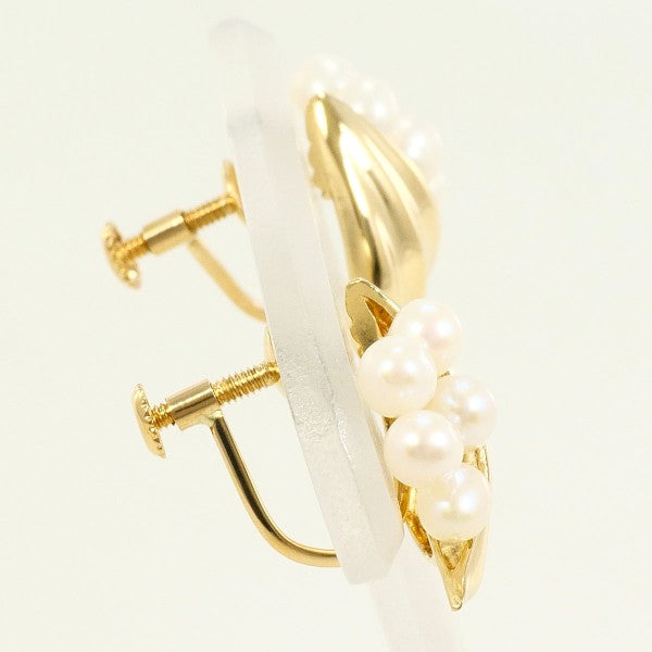 18K Yellow Gold Pearl Earrings for Women - Elegant & Timeless Jewelry Gift for Weddings, Parties & Special Occasions