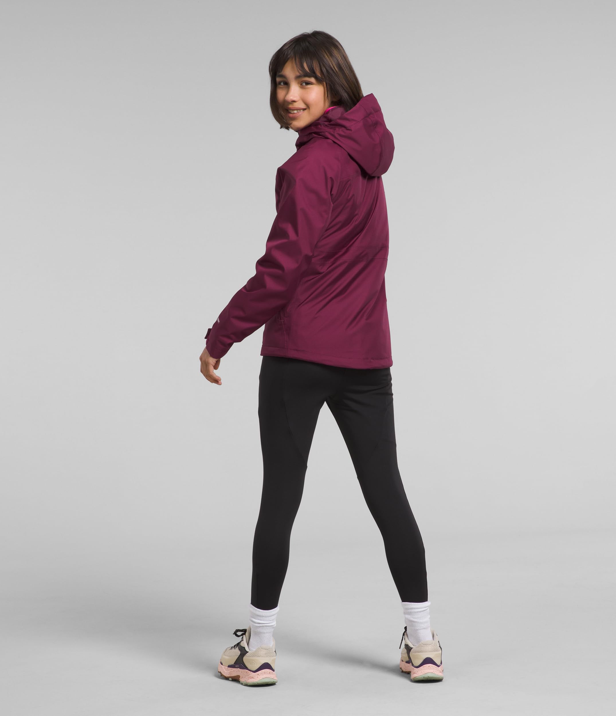 THE NORTH FACE Girls' Vortex Triclimate Waterproof Insulated Jacket - Boysenberry, Small | 3-in-1 Winter Coat for Outdoor Activities, Hiking & School | Warm Windproof Snow Jacket for Kids