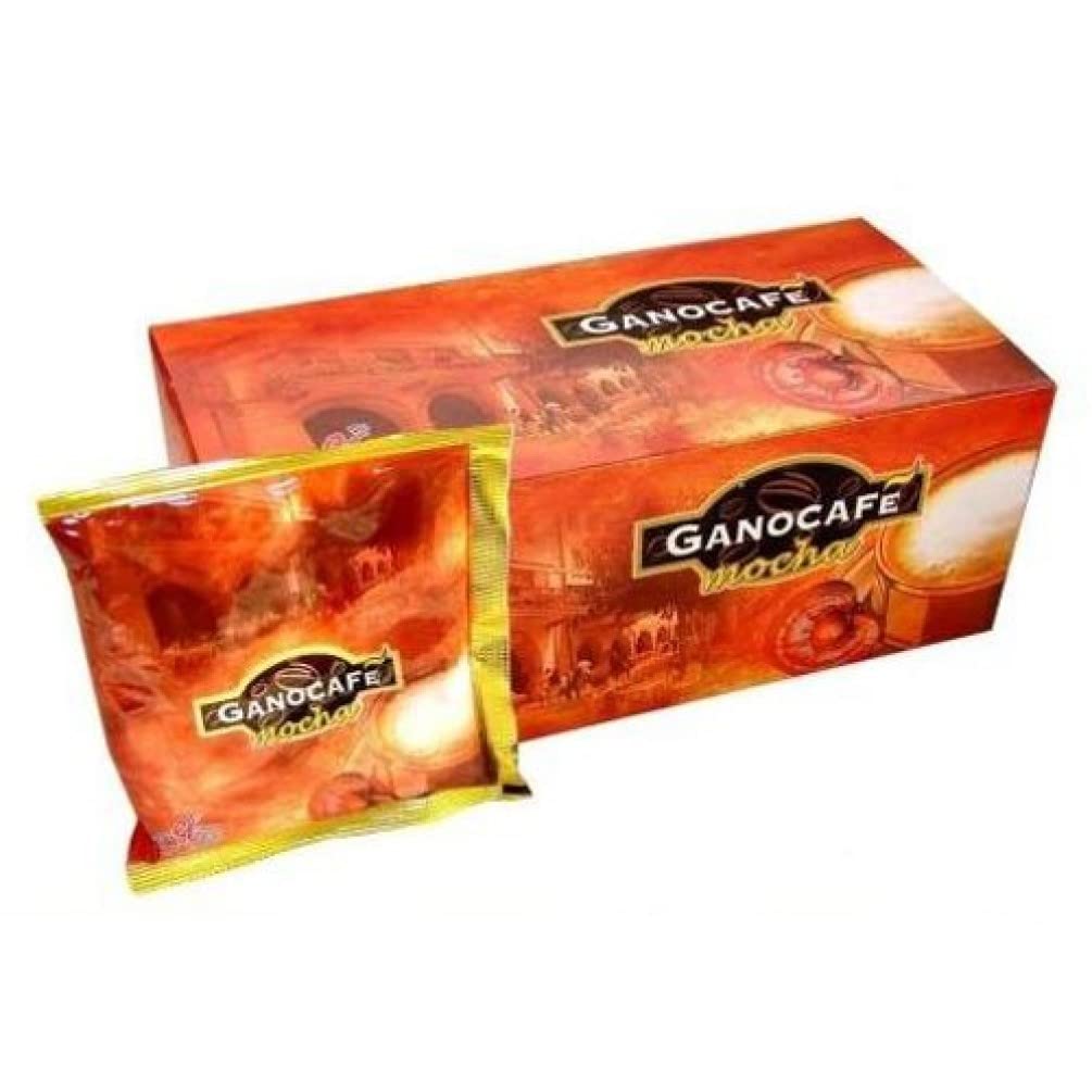 Premium Gano Cafe Mocha Coffee with Ganoderma - 6 Boxes (90 Sachets) | Immune Support & Energy Boost | Perfect for Office, Travel & Home Brewing