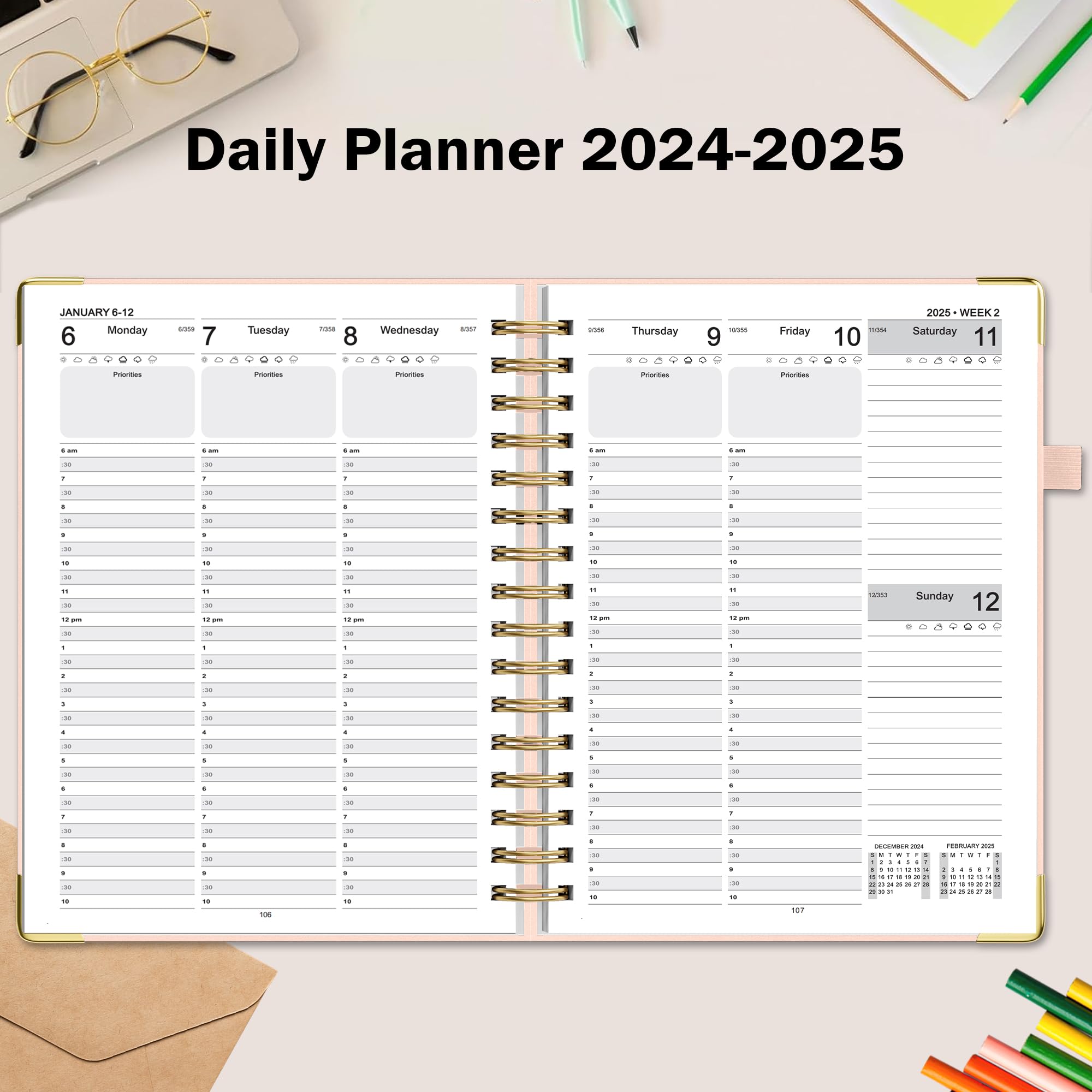 2024-2025 Academic Planner - Weekly & Monthly Teacher Planner (July 2024-June 2025) | A4 Size 8.5