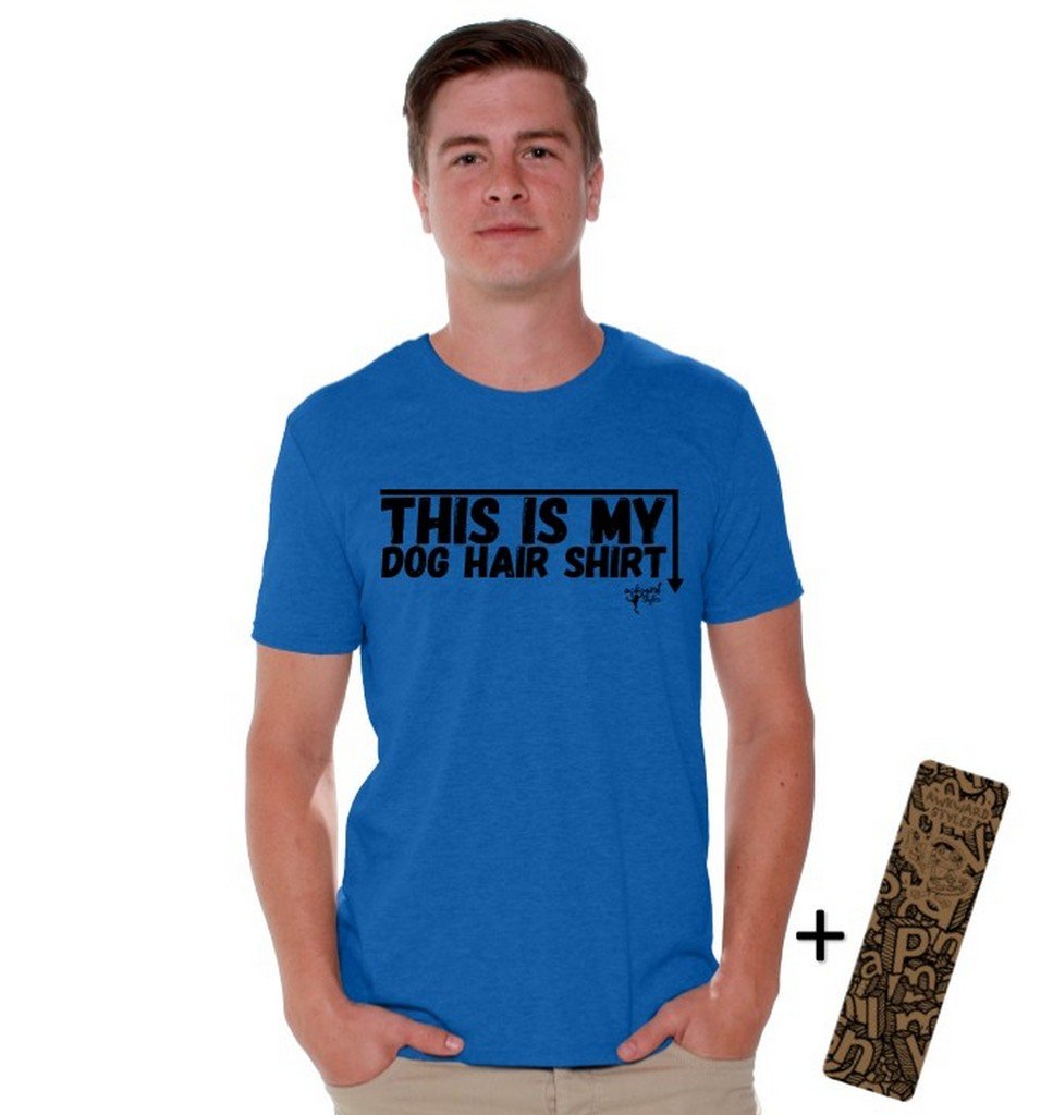 This is My Dog Hair Shirt - Funny Pet Lover T-Shirt with Free Bookmark - Black Quote Tee for Dog Owners | Perfect Gift for Dog Moms & Dads, Wear to Dog Parks & Vet Visits