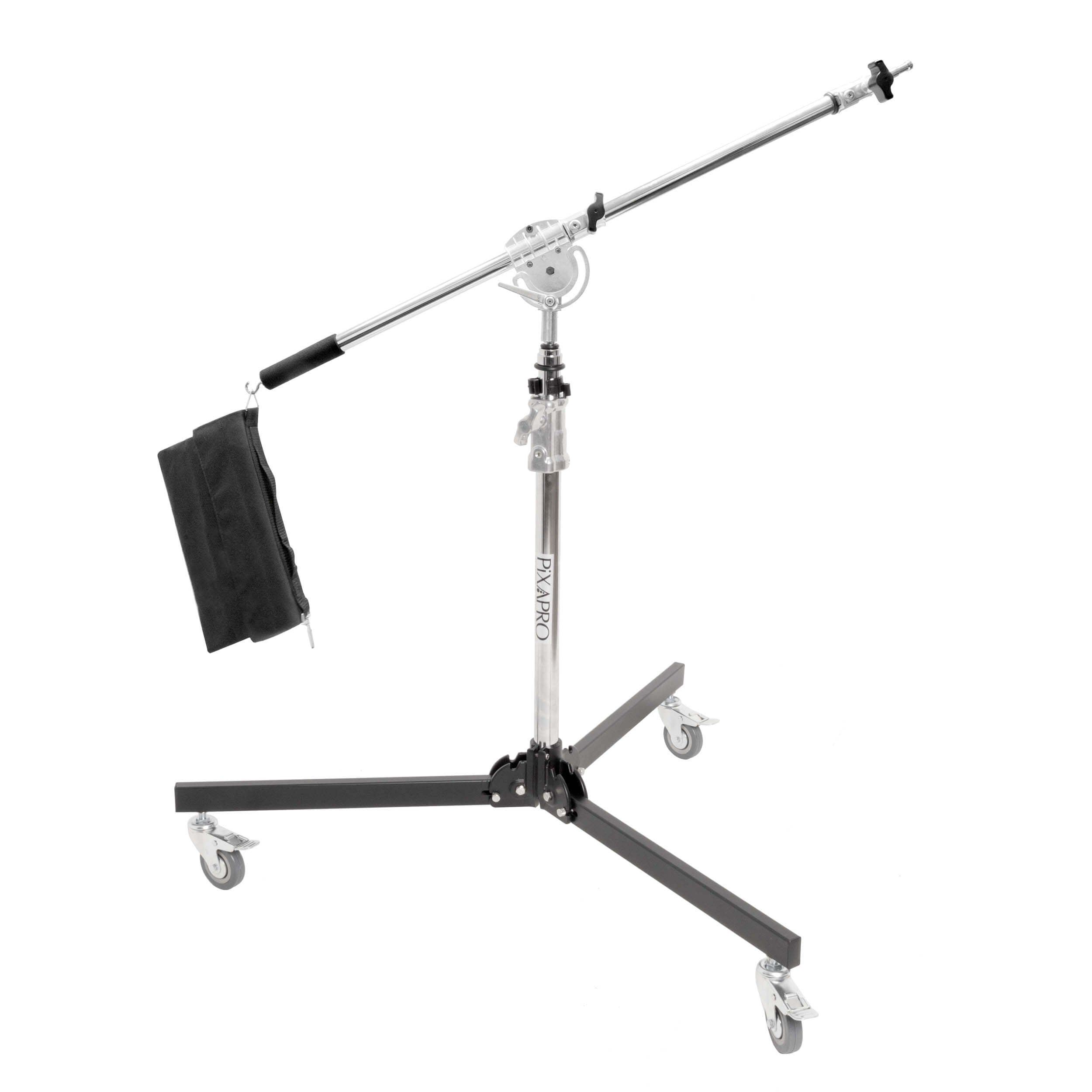 Heavy Duty Stainless Steel Low Boy Roller Stand & Boom Arm - Professional Support for Woodworking, Metalworking, and Construction Projects