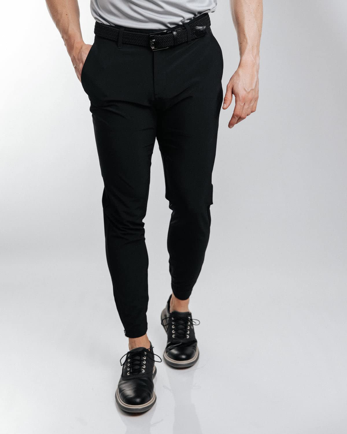 Primo Golf Jogger Pants for Men - Lightweight 4-Way Stretch Golf Trousers with 4 Pockets, Inner Gel Waistband & Elastic Ankle Cuffs - Perfect for Golfing, Casual Wear & Outdoor Activities