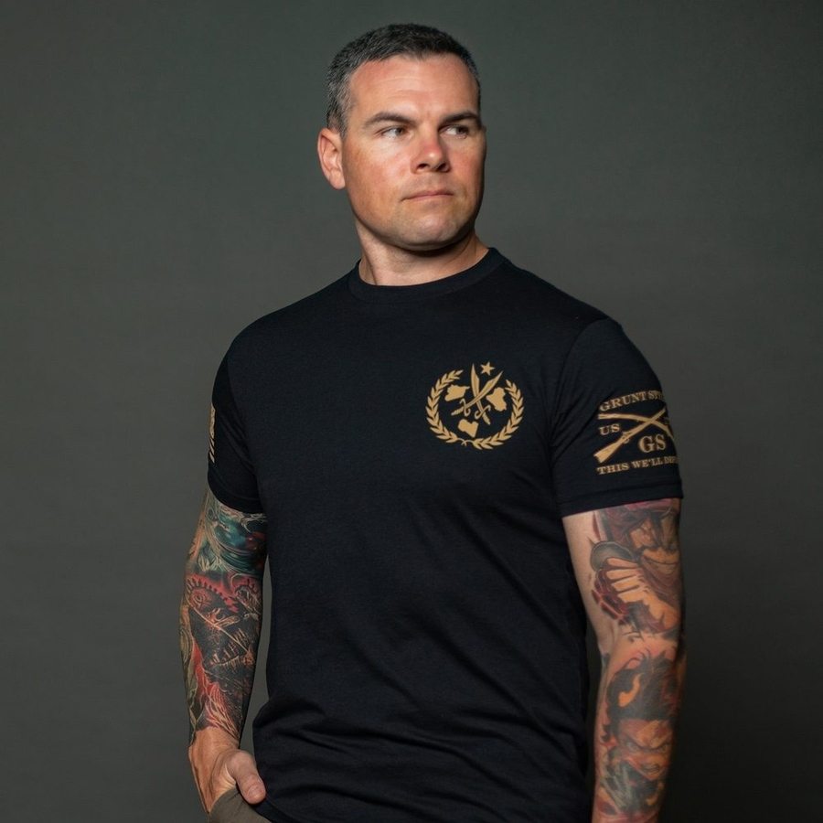 Operation Inherent Resolve Military T-Shirt - Black Cotton Army Tee for Veterans & Patriotic Support | Casual Wear & Military Apparel