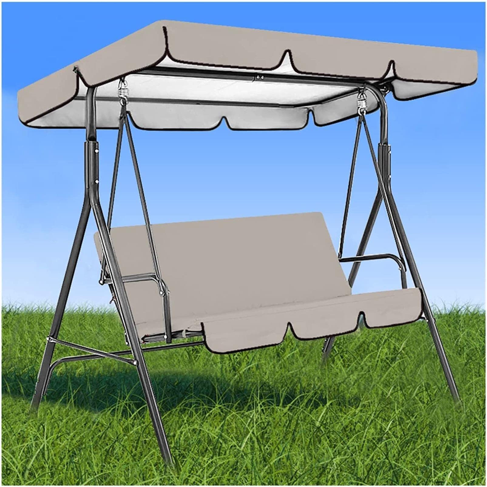 Waterproof Oxford Cloth Patio Chair Covers Set of 2 - Outdoor Furniture Swing Seat & Top Cover for Garden, Camping, Courtyard & Hammock Chairs | Durable All-Weather Protection for Patio, Deck & Backyard Relaxation