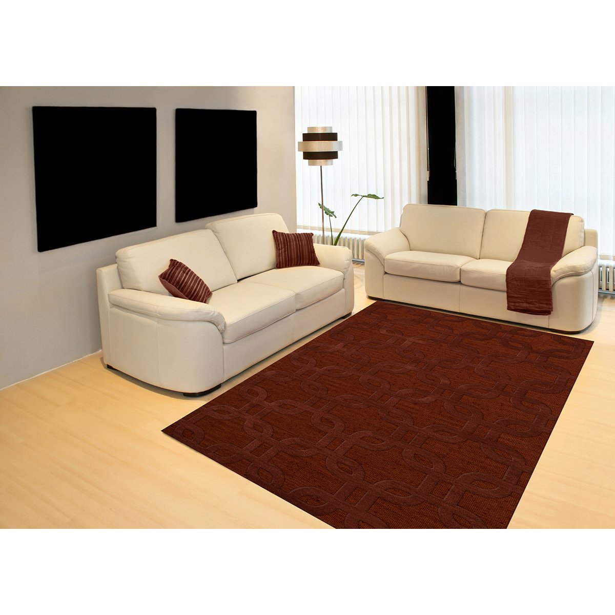 Premium Dalyn Rovers DV7 Area Rug 10x14 Feet - Soft Paprika Red Modern Rug for Living Room, Bedroom & Dining Room - Non-Slip Durable Home Decor