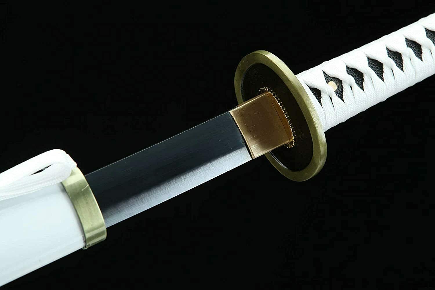 Handmade One Piece Roronoa Zoro Katana - YAMA ENMA Purple Blade Samurai Sword | Japanese Anime Cosplay Weapon | Perfect Gift for Men & Women | Collectible, Display & Cosplay Use