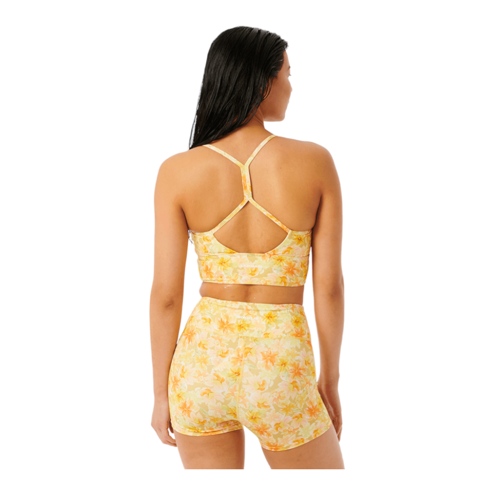 Rip Curl Mirage T-Back Crop Top for Women - Stylish Swimwear & Beach Cover Up - Perfect for Surfing, Swimming, and Summer Vacations