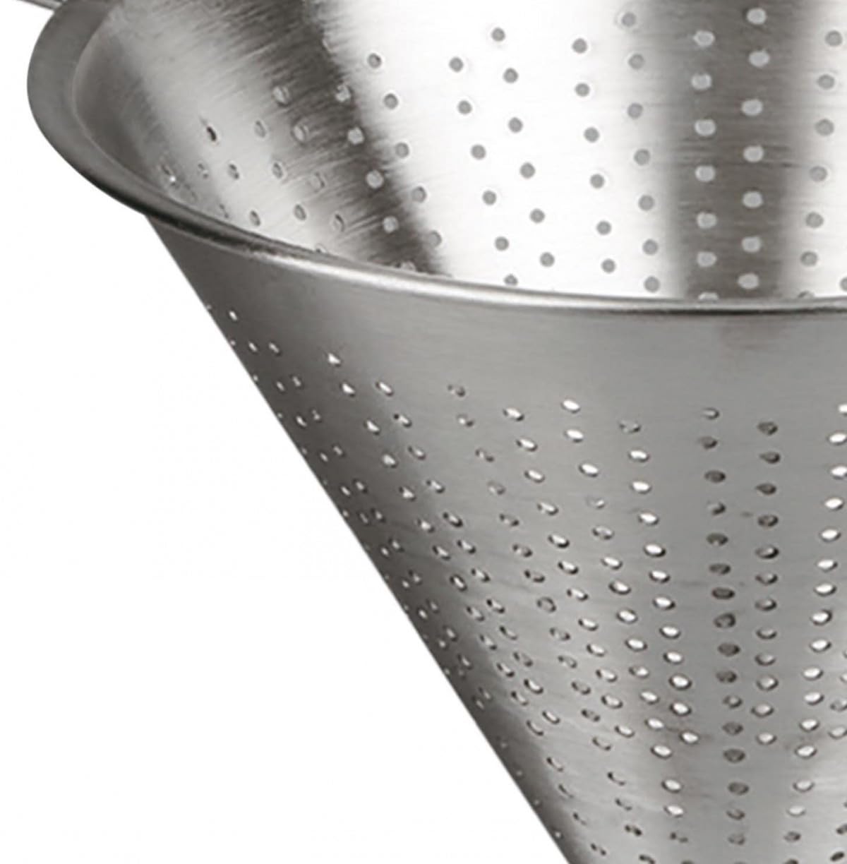 Premium Stainless Steel Kitchen Strainer - 16cm Fine Mesh Colander for Pasta, Vegetables & Fruits | Durable & Rust-Proof | Ideal for Cooking, Baking & Food Prep | Space Home Silver Strainer