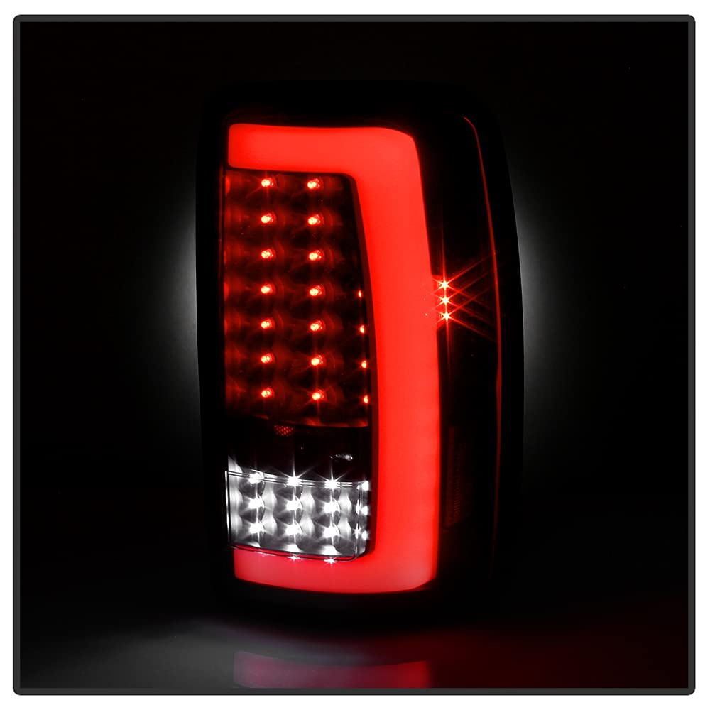 ACANII Full LED Tail Lights Brake Lamps Assembly for 2000-2006 Chevy Suburban Tahoe & GMC Yukon - Left+Right Pair, Bright LED Tube Design for Enhanced Visibility & Safety at Night Driving