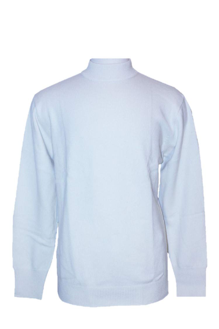 Premium Men's Cashmere Mock Turtleneck Sweater - Soft Winter Knit Pullover for Business Casual & Holiday Outfits