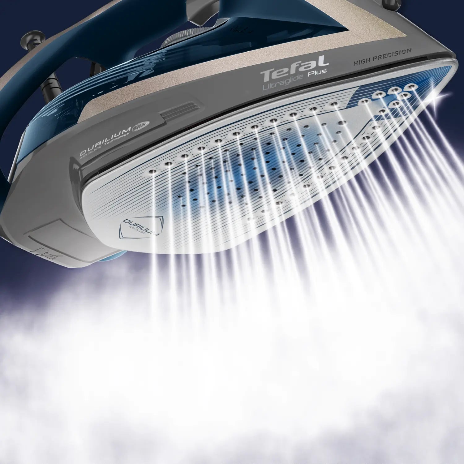 Tefal Ultraglide Plus Steam Iron FV5844 - Powerful 1800W with Anti-Calc & Self-Cleaning for Professional Wrinkle-Free Results - Perfect for Home, Office & Travel Garment Care