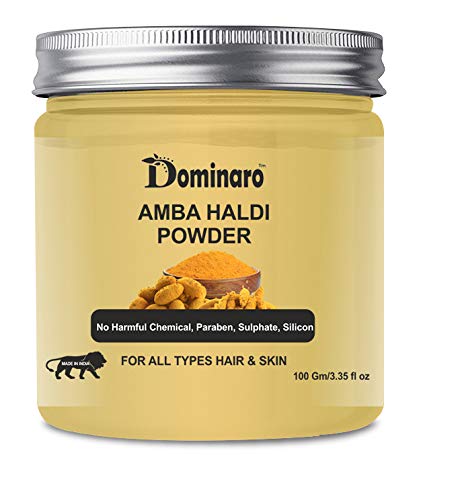 Dominaro Organic Turmeric Powder for Skin Care & Hair - 100g | Natural Brightening & Anti-Aging Solution for Face Masks & Hair Treatments