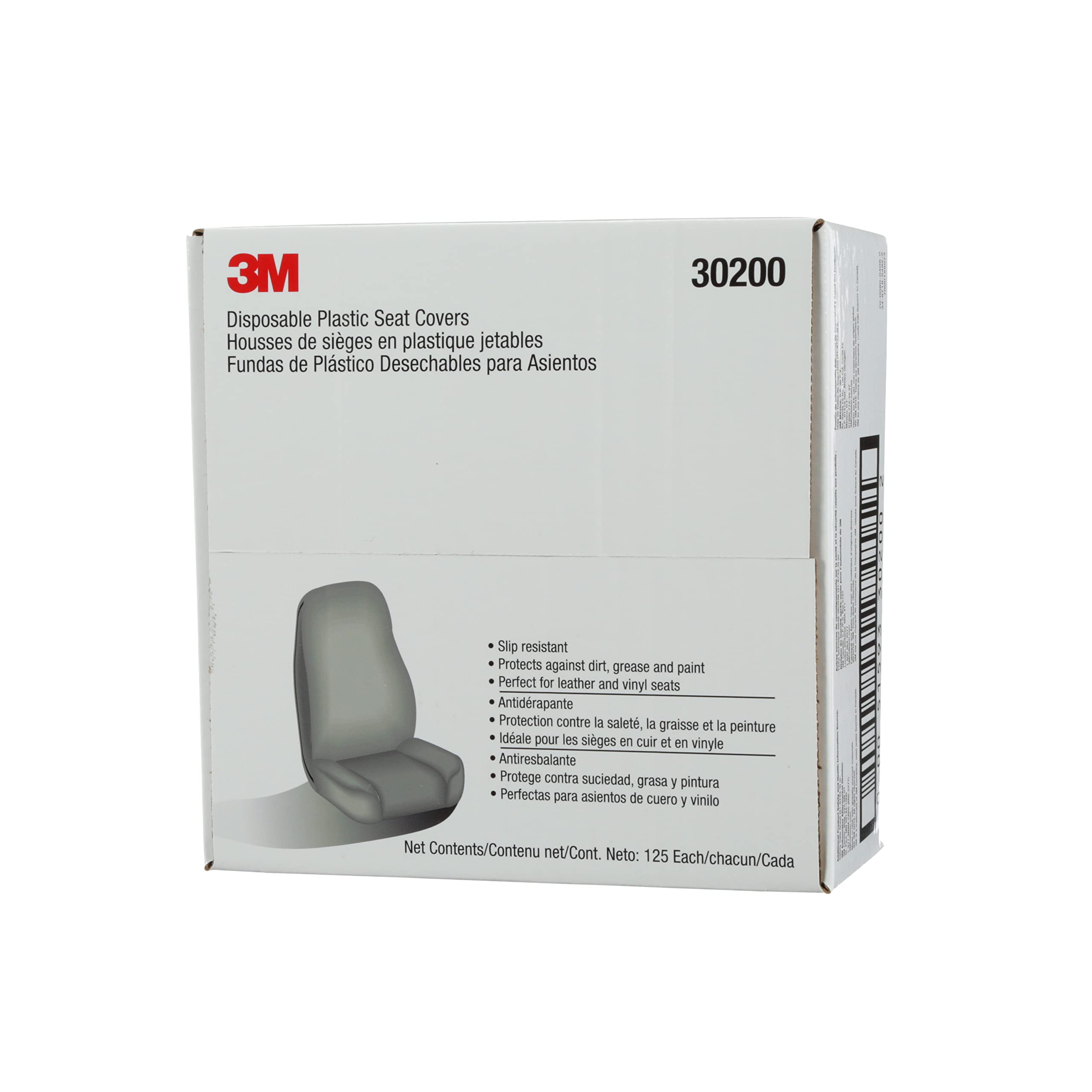 3M Marson 30200 Kwikee Disposable Plastic Seat Cover - 100 Pack, Waterproof & Hygienic for Public Toilets, Travel, Camping & Medical Facilities