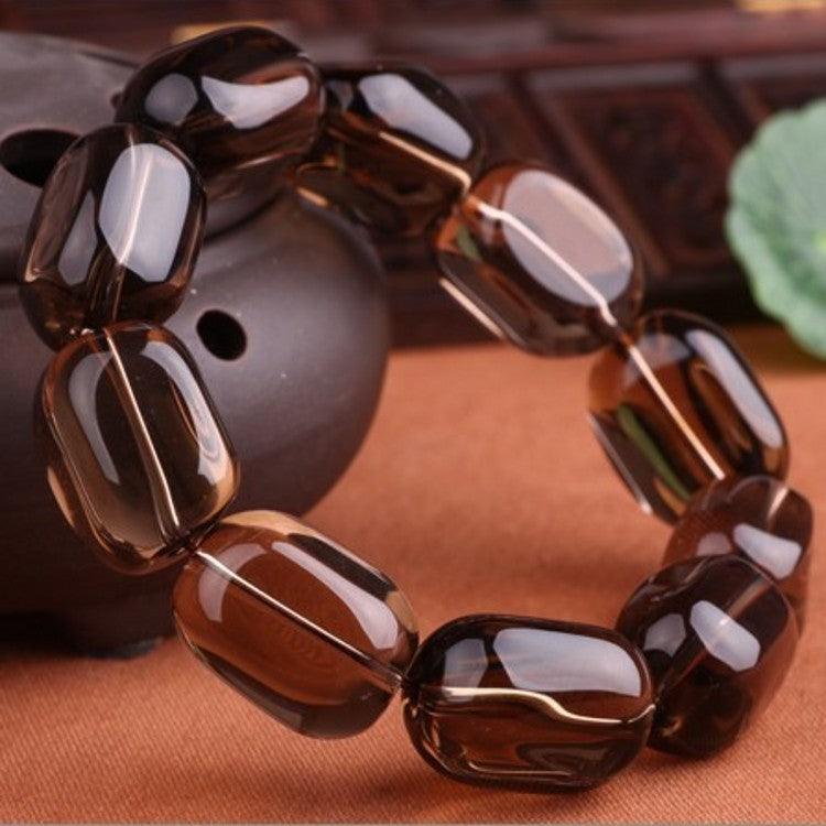 Follow Shape Crystal Bracelet - Round Bead Chain for Women, Elegant Adjustable Wrist Jewelry for Party, Wedding & Everyday Wear