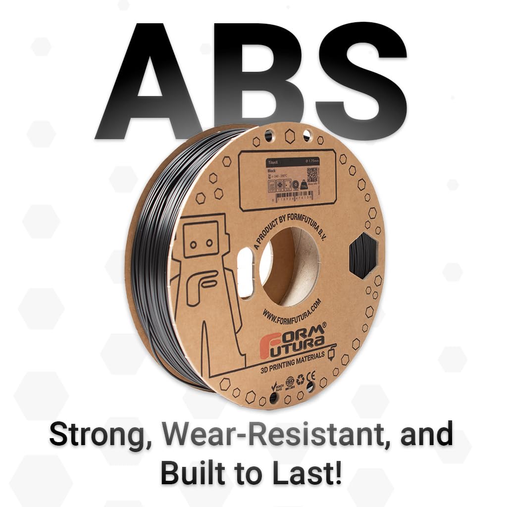 ABS Filament TitanX 1.75mm Natural - 2300g 3D Printer Filament Spool for Strong, Durable Prints | Perfect for Functional Parts, Prototypes & DIY Projects