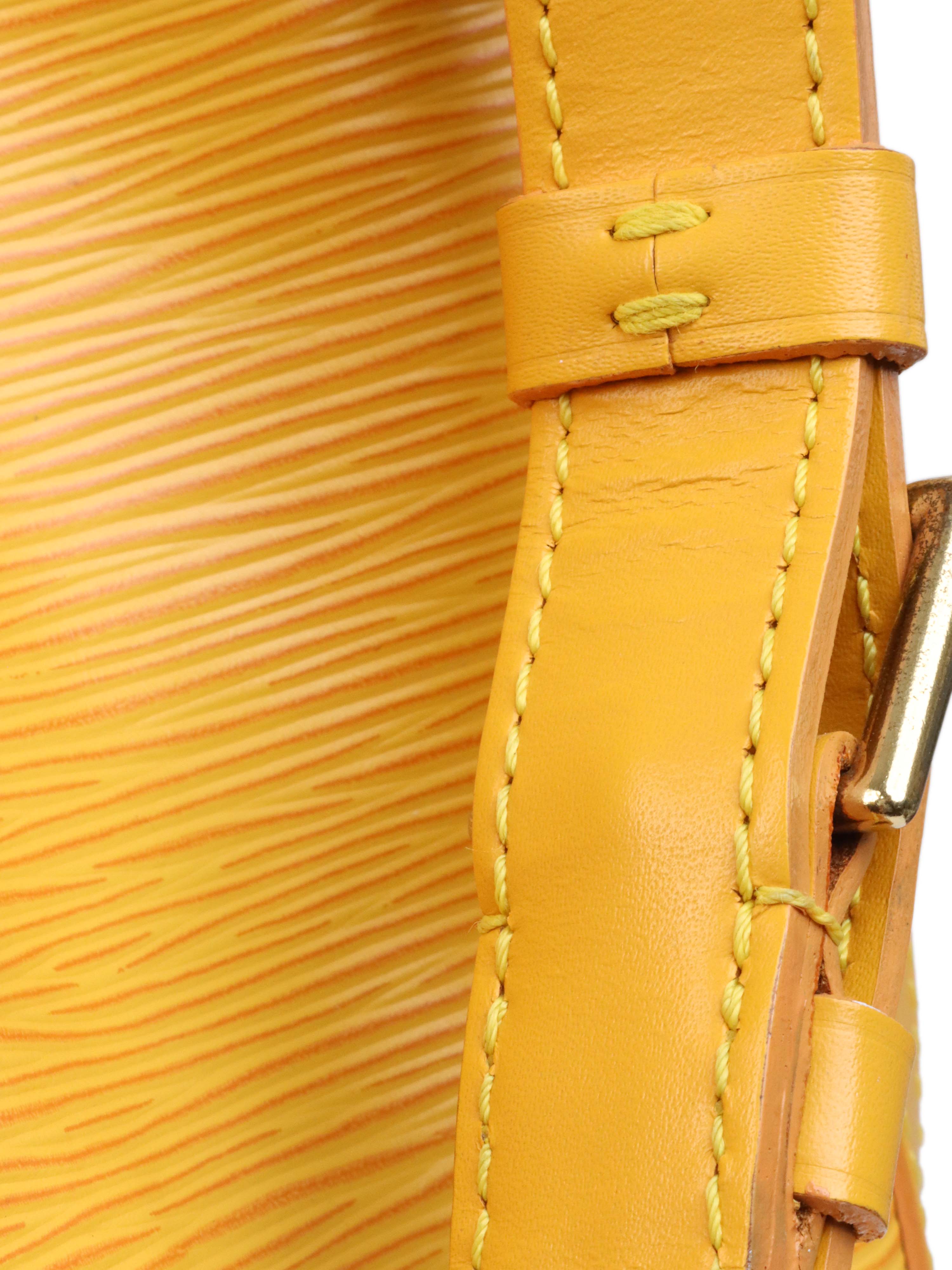 Louis Vuitton Yellow Epi Leather NeoNoe PM Bucket Bag for Women | Luxury Designer Handbag for Work, Travel & Everyday Use
