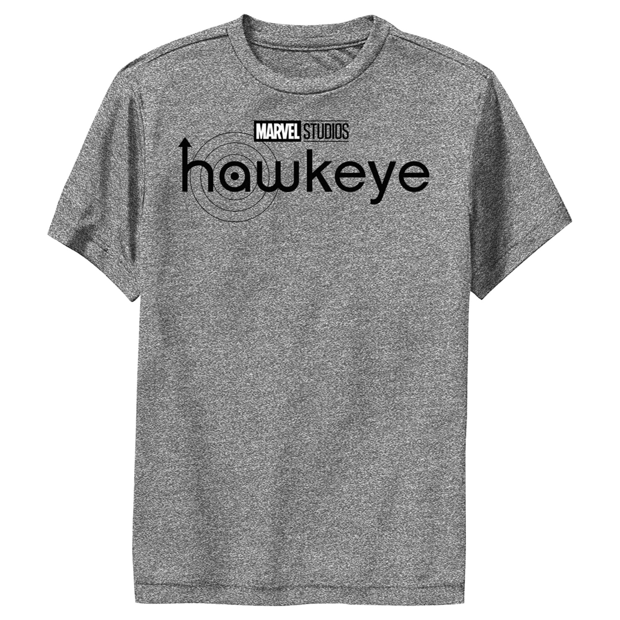 Marvel Kids' Hawkeye Black Logo T-Shirt | Superhero Graphic Tee for Boys & Girls | Soft Cotton Casual Shirt for Playdates, Cosplay & Everyday Wear