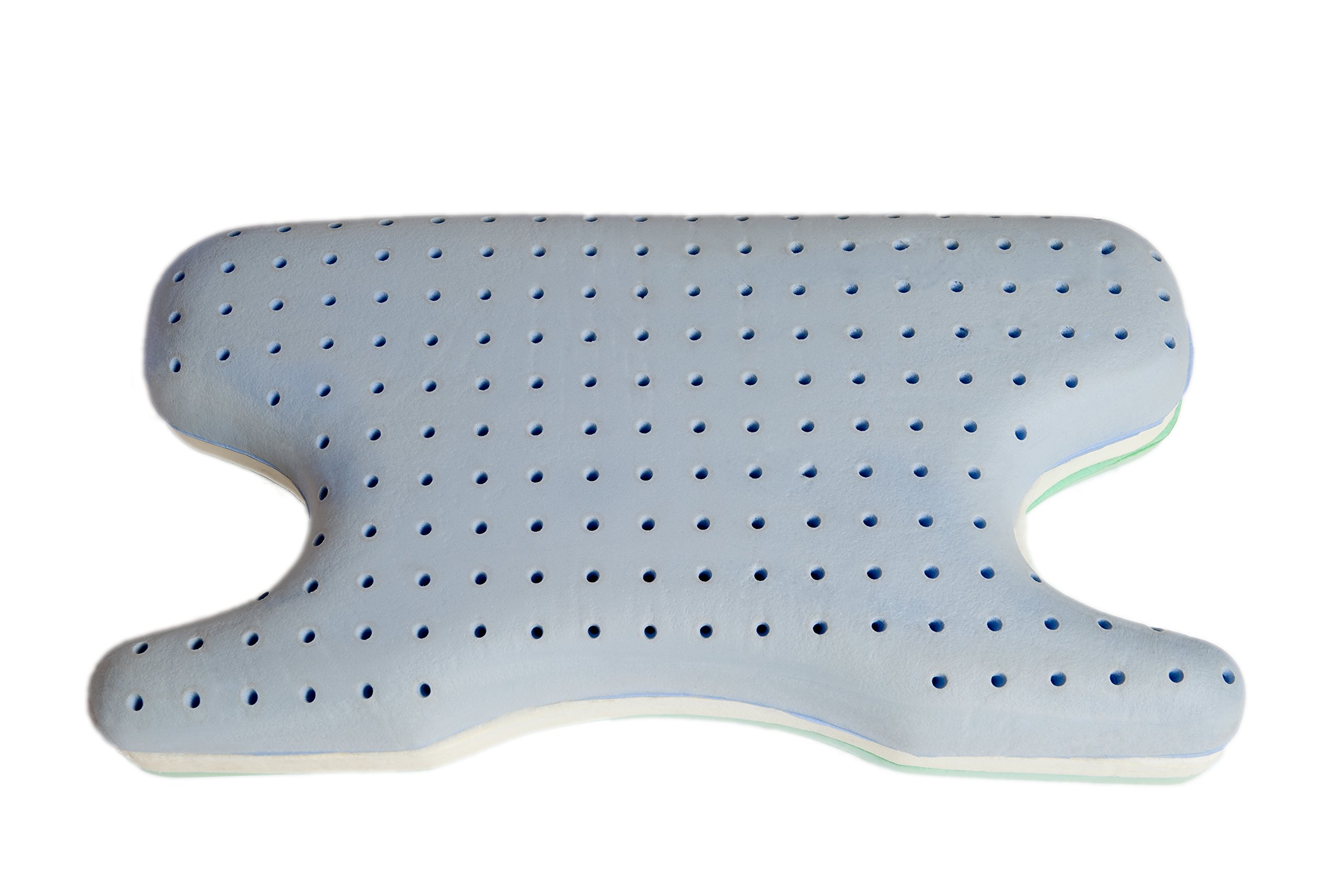Best 2-in-1 Green Tea Infused Memory Foam CPAP Pillow for Side Sleepers - Queen Size, Adjustable Height & Firm Support for Neck Pain Relief | Perfect for CPAP Users & Sleep Apnea Therapy