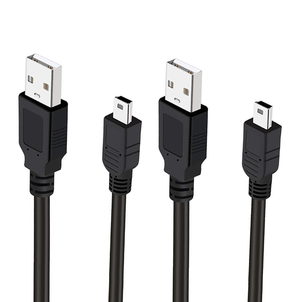 2-Pack 3.3ft USB Charger Cables for Texas Instruments Calculators - Compatible with TI-84 Plus CE, TI-84 Plus C Silver Edition, TI-89, TI-Nspire CX/CX CAS Graphing Calculators | Fast Charging & Data Sync | Perfect for School, Office & STEM Learning