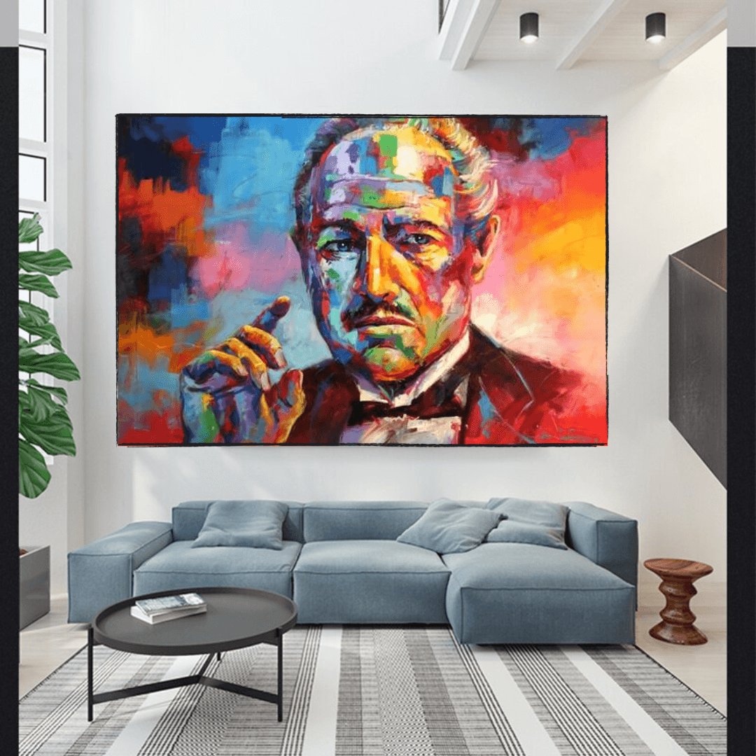 The Godfather Movie Canvas Poster - Stylish Vintage Wall Art Decor for Home, Office & Man Cave - Perfect Gift for Film Lovers & Gangster Movie Fans