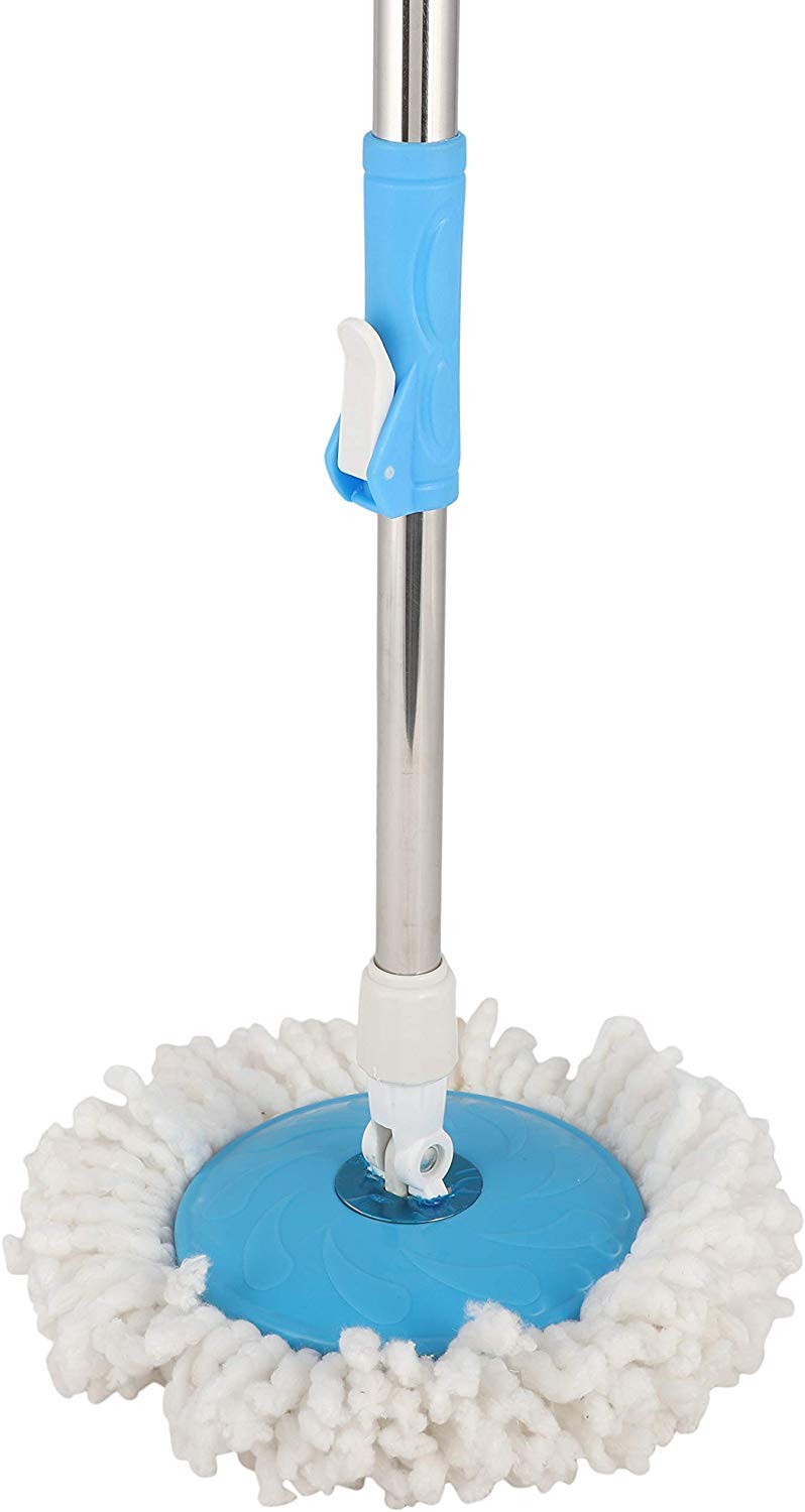 Heavy Duty Stainless Steel Mop Stick with Refill - Durable Cleaning Tool for Floors & Hard Surfaces - Multi-Color Options - Perfect for Home, Kitchen, Bathroom & Commercial Use