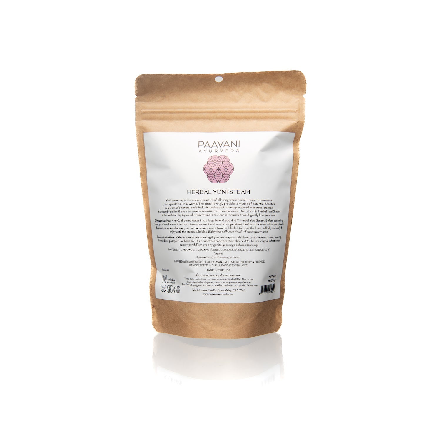 Organic Herbal Yoni Steam Blend for Vaginal Health & Detox - Natural Feminine Care for Postpartum, Menstrual Relief & Relaxation at Home Spa