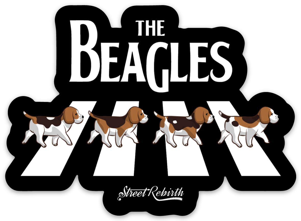 Beagle Sticker - 4 Inch Waterproof Vinyl Decal for Laptop, Water Bottle, Car & Skateboard - Funny Dog Pun Stickers - Cute Small Gift for Dog Lovers (Great for DIY Crafts, School Supplies & Personalizing Belongings)