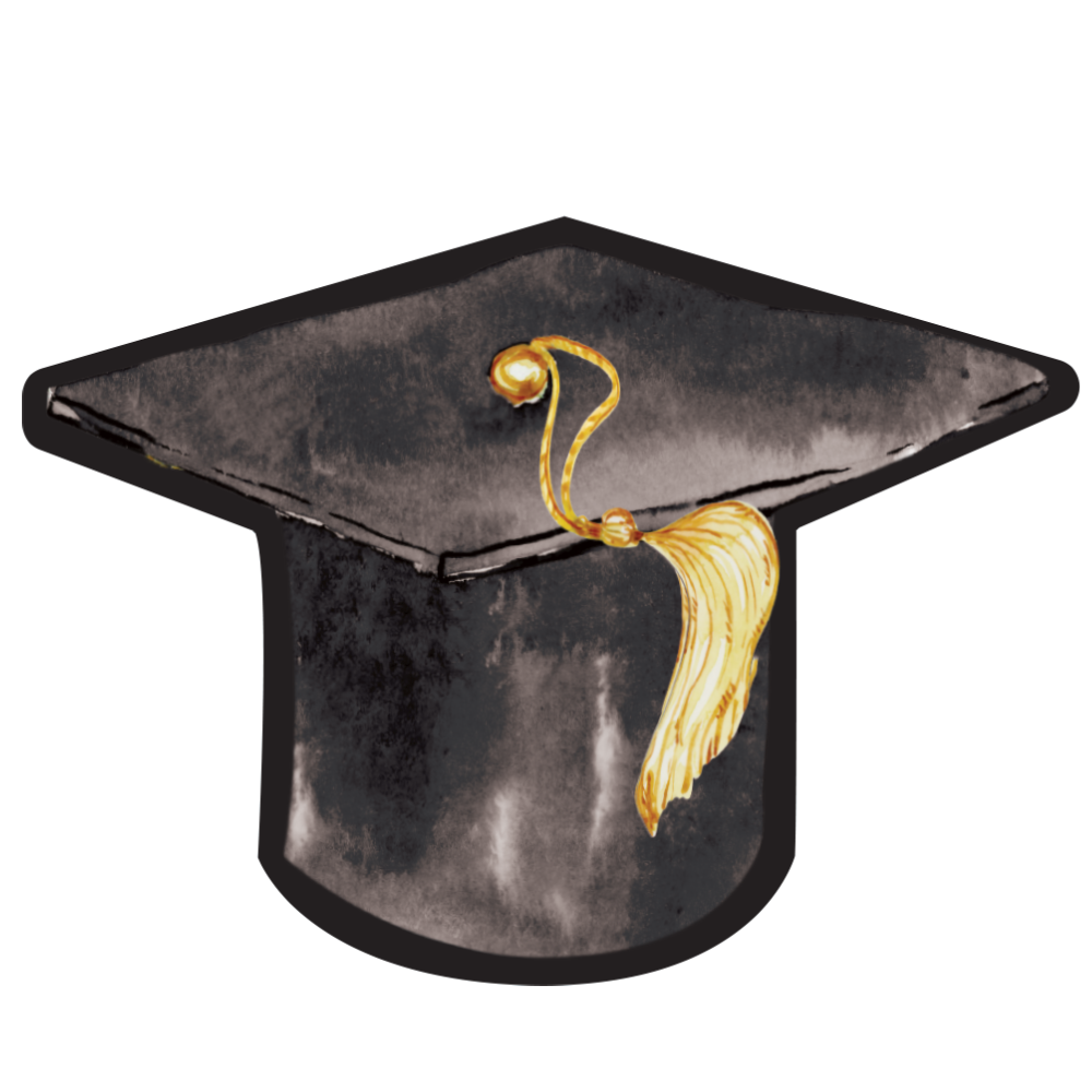 Graduation Party Plates - 8 Pack Die-Cut Paper Plates for Commencement Celebrations, Decorations & Graduation Party Supplies