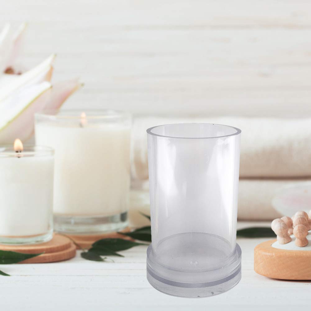 Premium Plastic Candle Molds for DIY Candle Making - Reusable Cylinder & Pillar Candle Molds for Wedding, Dinner, Home Decor & Gift Making (1 Piece) - Perfect for Handmade Soy Wax, Beeswax & Paraffin Candles