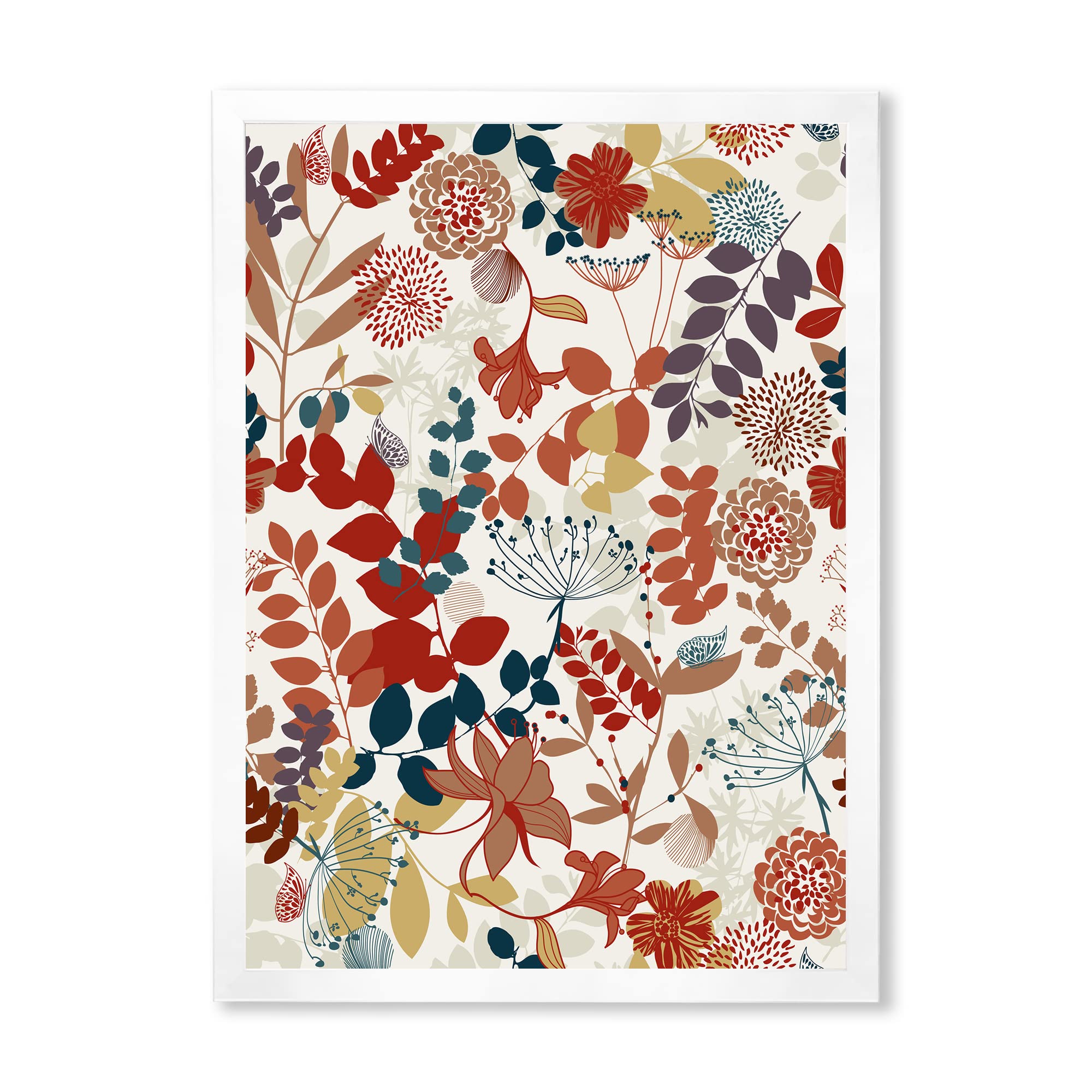 Vintage Botanical Garden Wall Art - Bohemian & Eclectic Framed Prints for Home Decor | Perfect for Living Room, Bedroom & Office Wall Decor