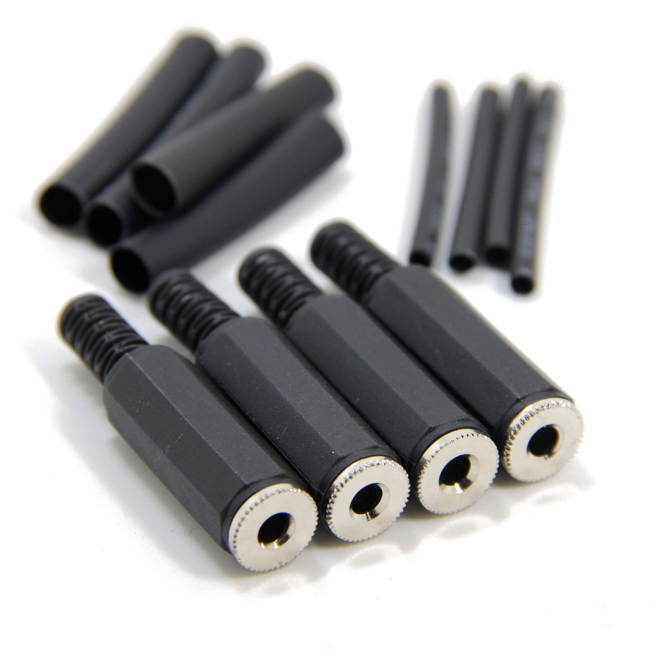 10-Pack 3.5mm TRS Stereo Female Jack Connectors - 1/8