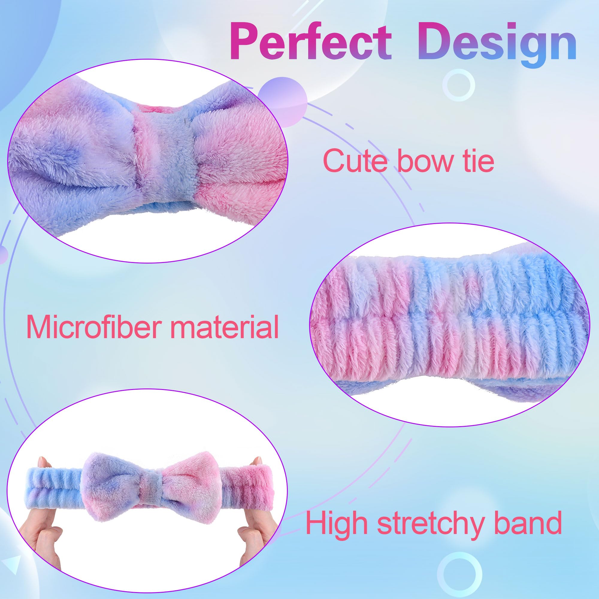 Soft Velvet Makeup Headband for Women - Spa & Skincare Head Wrap - Perfect for Facials, Washing Face & Beauty Routine (Pink)