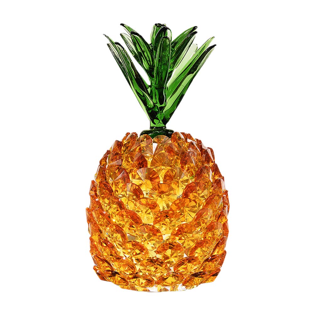 Crystal Pineapple Decor - ABOOFAN Glass Pineapple Figurine for Hawaiian Party Favors, Table Centerpiece, Birthday Gift & Home Decoration | Perfect for Tropical Themed Parties, Wedding Decor, and Kitchen Display