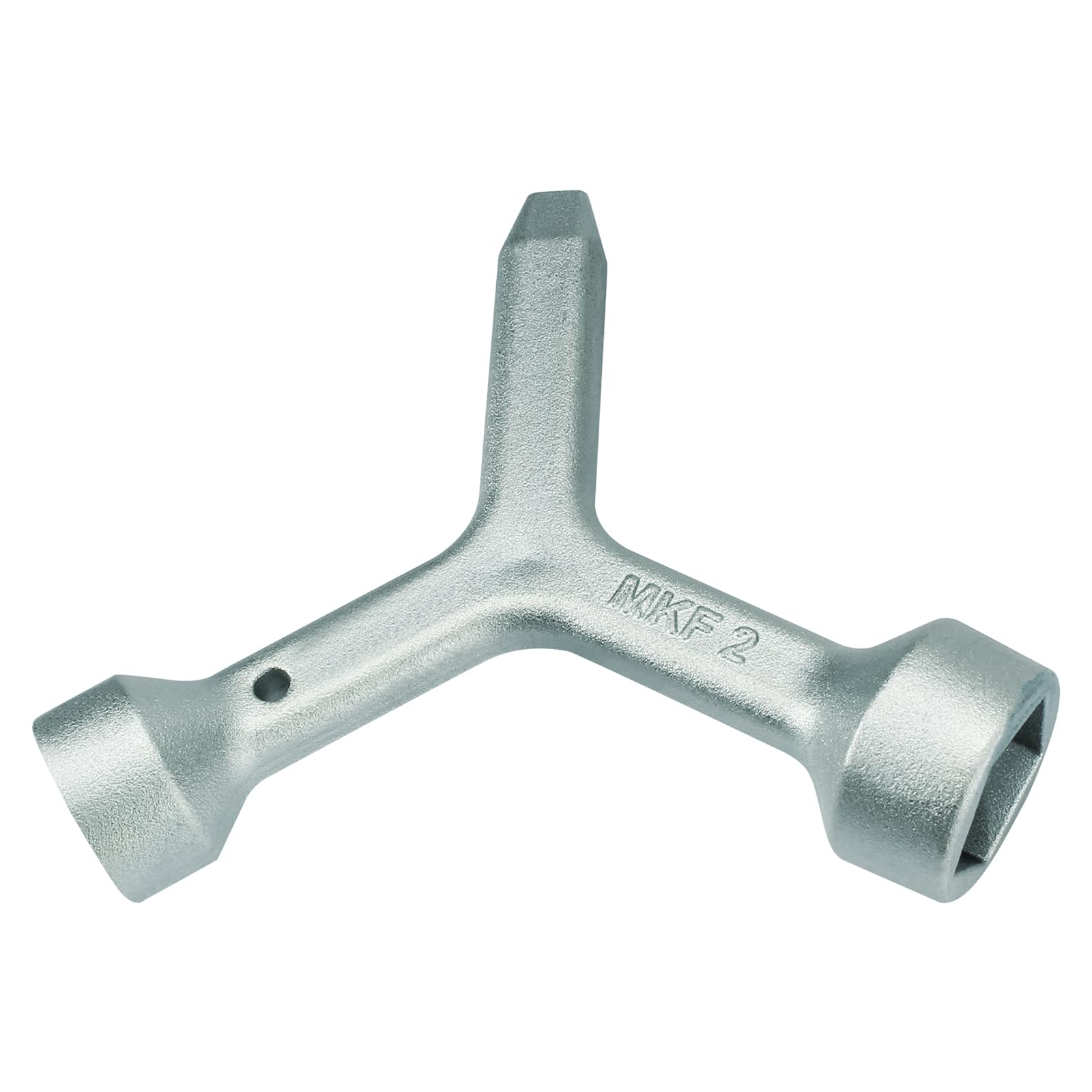 MKF2 Meter Curb Box Key - Heavy Duty Triangle Wrench for Water & Electric Meter Box Lids, Utility Pit Covers & Curb Box Access - Perfect for Plumbers, Utility Workers & DIY Home Repairs
