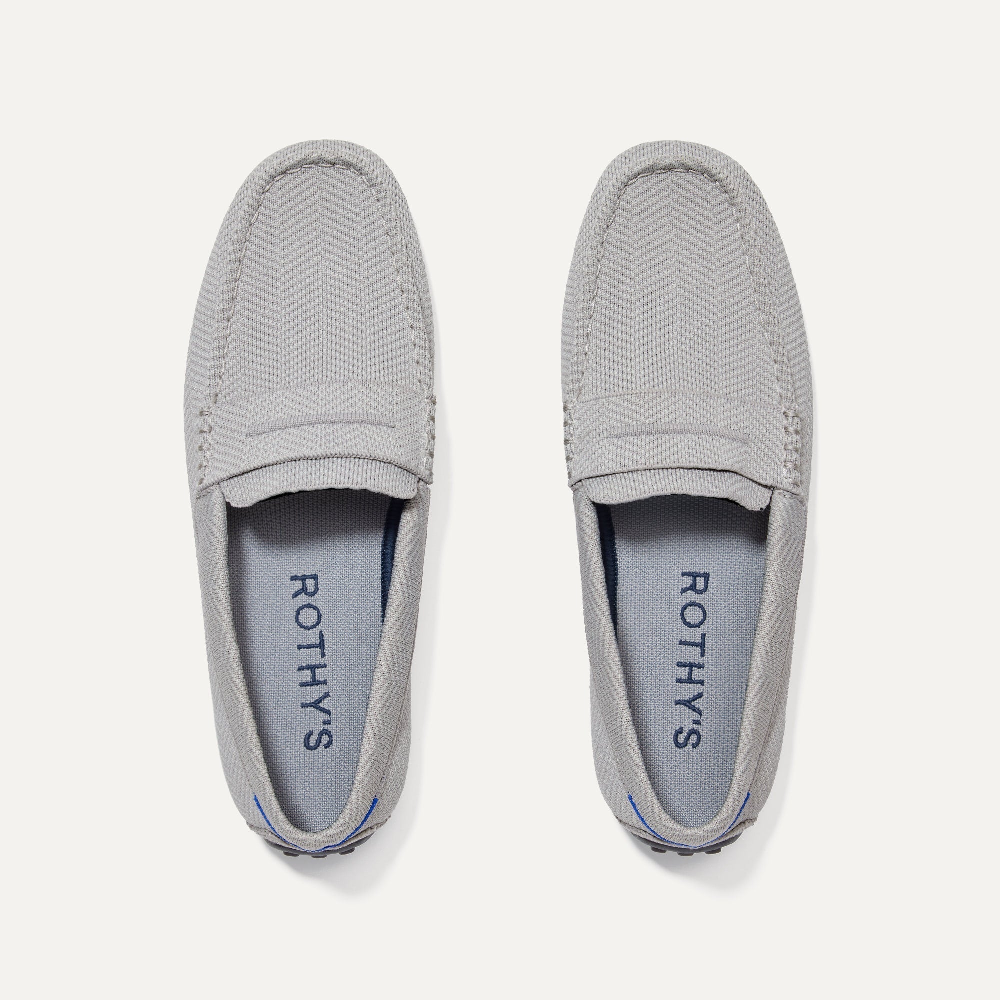 Premium Men's Driving Loafers - Light Grey Herringbone Textured Slip-On Shoes for Casual & Business Wear | Comfortable & Stylish Footwear for Driving, Office & Weekend Outings