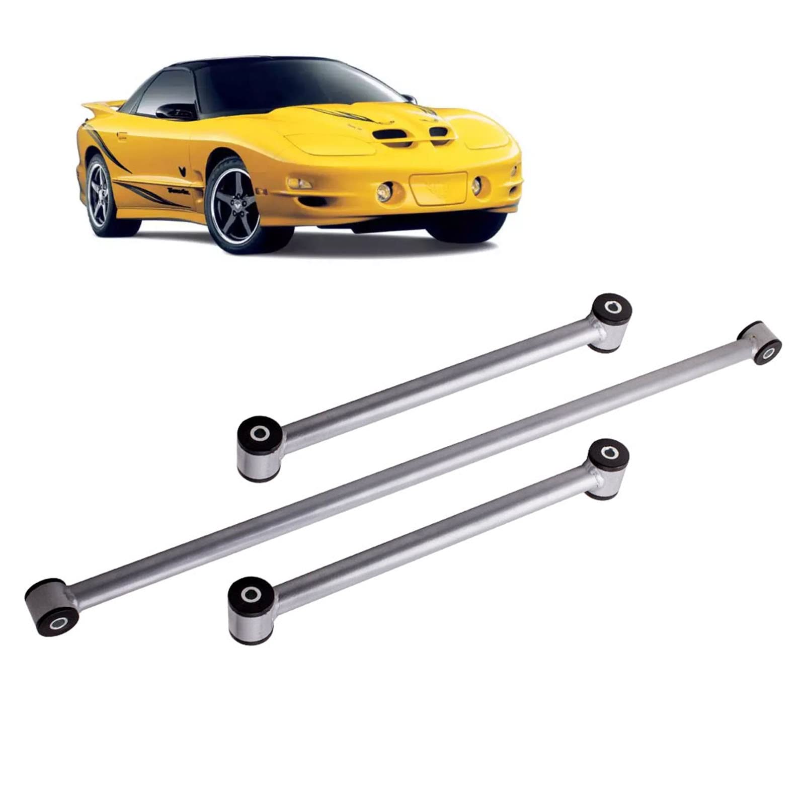 High-Performance maXpeedingrods Rear Track Bar & Trailing Arm Kit for 1982-2002 GM F-Body (Chevy Camaro/Pontiac Firebird) - Lower Control Arm & Panhard Bar Upgrade for Enhanced Stability & Handling | Perfect for Street Racing, Drifting & Performance Tuning