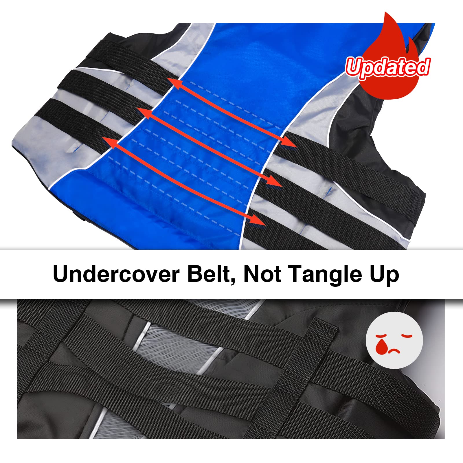 Leader Accessories Adult Universal USCG Approved Life Vest - Comfortable & Durable for Boating, Kayaking, Fishing & Water Sports