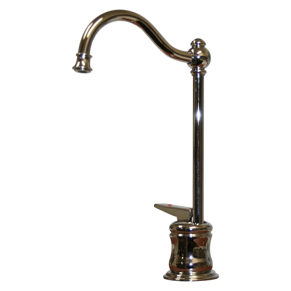 Instant Hot Water Faucet with Traditional Spout & Self-Closing Handle - Point of Use Under Sink Heater for Kitchen, Coffee, Tea & Cooking