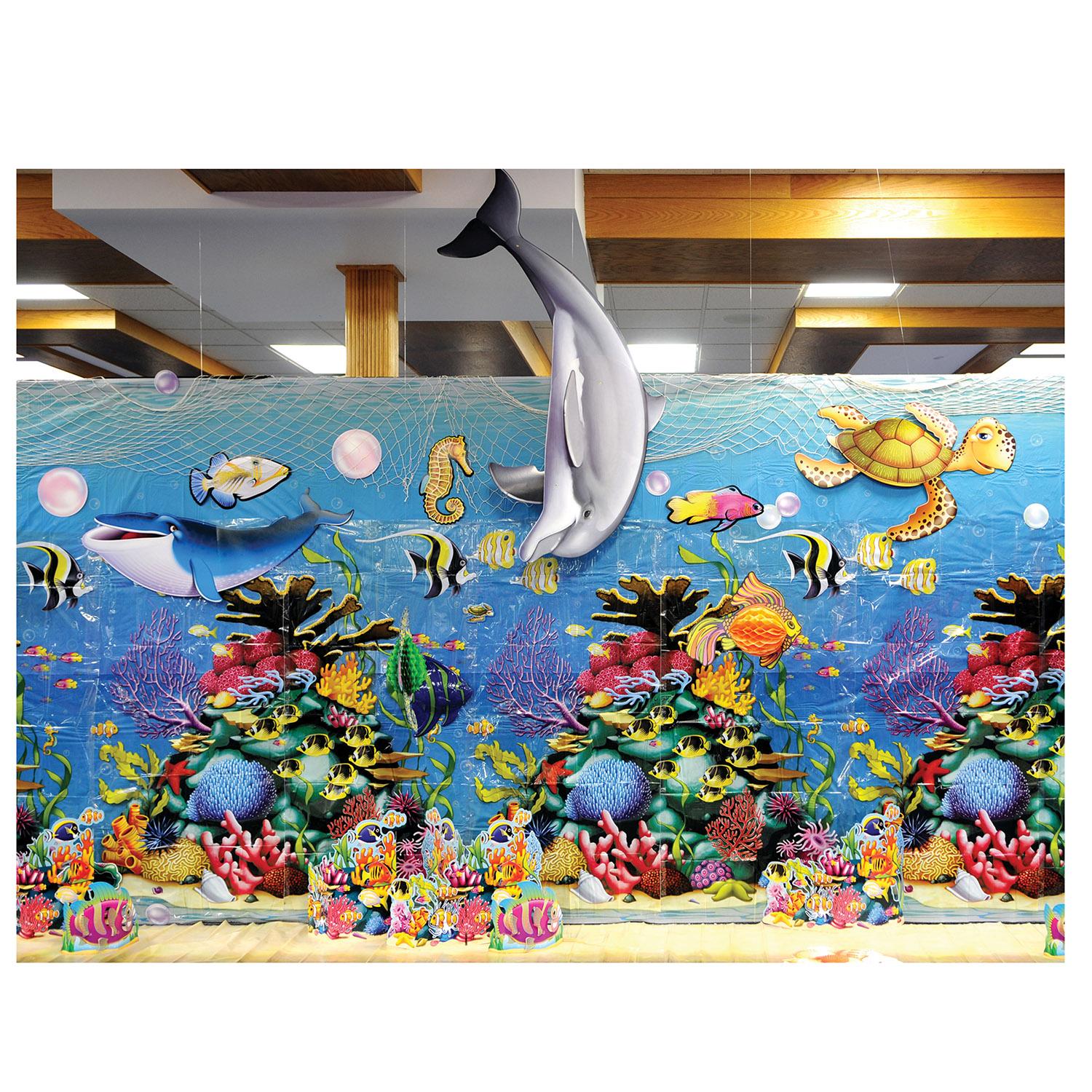 12 Pack Beistle Jointed Sea Turtle Party Decorations - Colorful Hanging Ocean Themed Party Supplies for Birthday, Baby Shower & Summer Beach Events