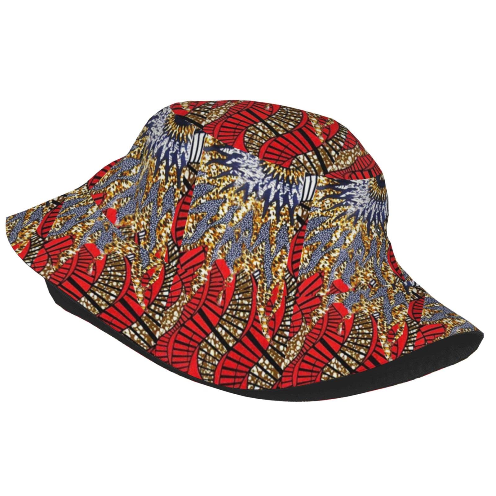 Stylish Unisex African Ankara Bucket Hat - UV Protection Sun Cap for Beach, Summer Travel & Outdoor Activities | Fashionable Fisherman Hat in Vibrant Colors
